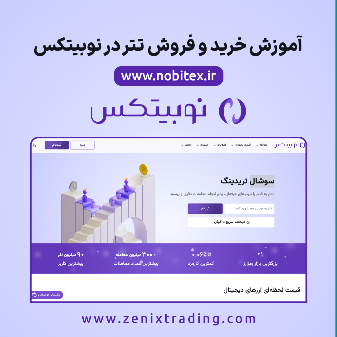 آموزش خرید و فروش تتر با نوبیتکس